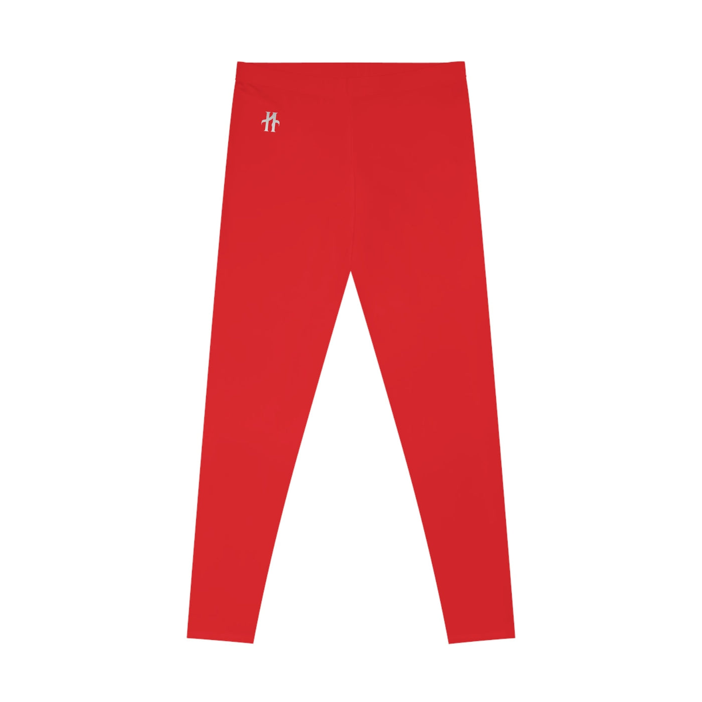 Bold Red Stretchy Leggings Hoodora