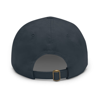 Classic Dad Hat with Round Leather Patch