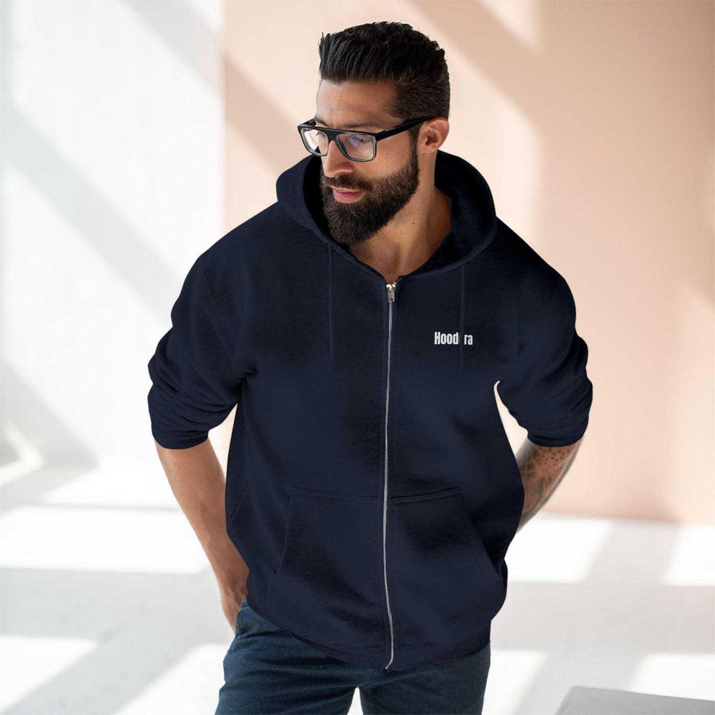 Comfortable Unisex Zip Hoodie Hoodora
