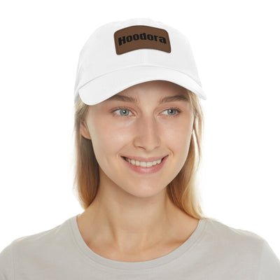 Stylish Dad Hat with Leather Patch Hoodora