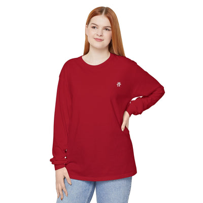 Unisex Garment-Dyed Long Sleeve T-Shirt Hoodora