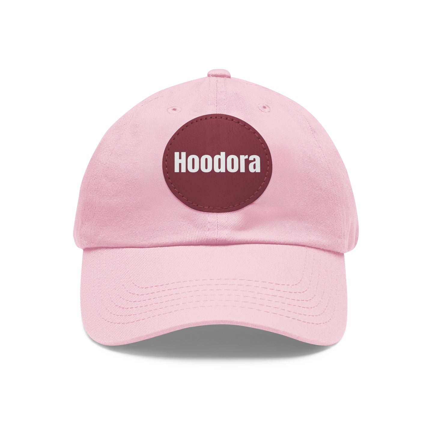 Classic Dad Hat with Round Leather Patch