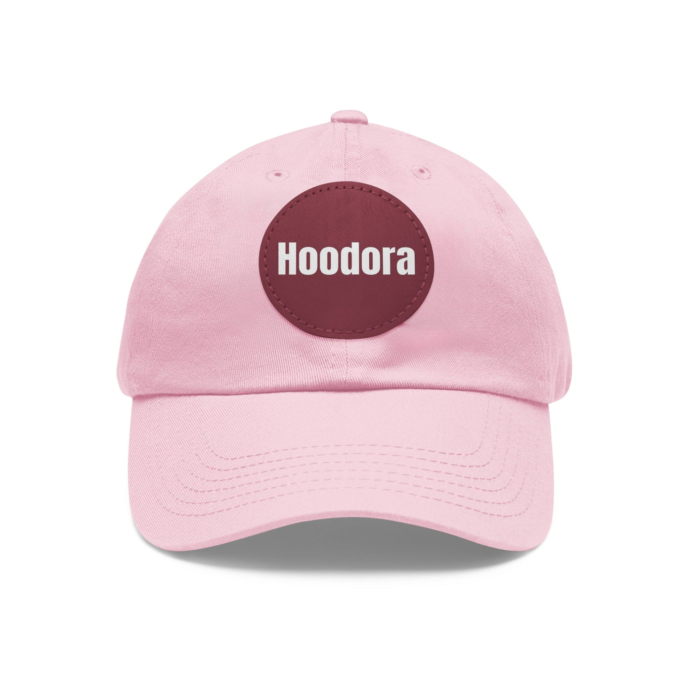 Classic Dad Hat with Round Leather Patch Hoodora