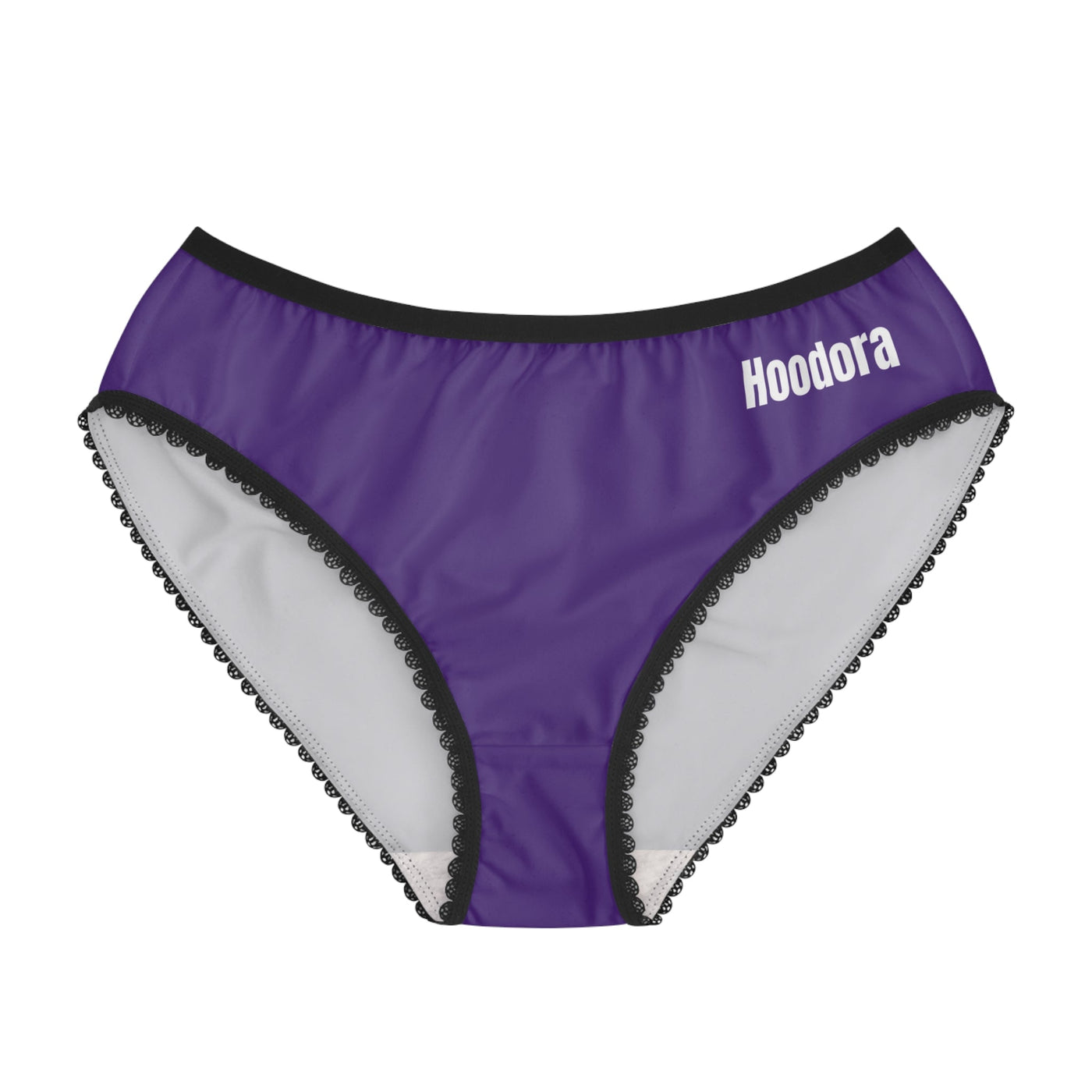 Stylish Women's Briefs with Lace Trim Hoodora