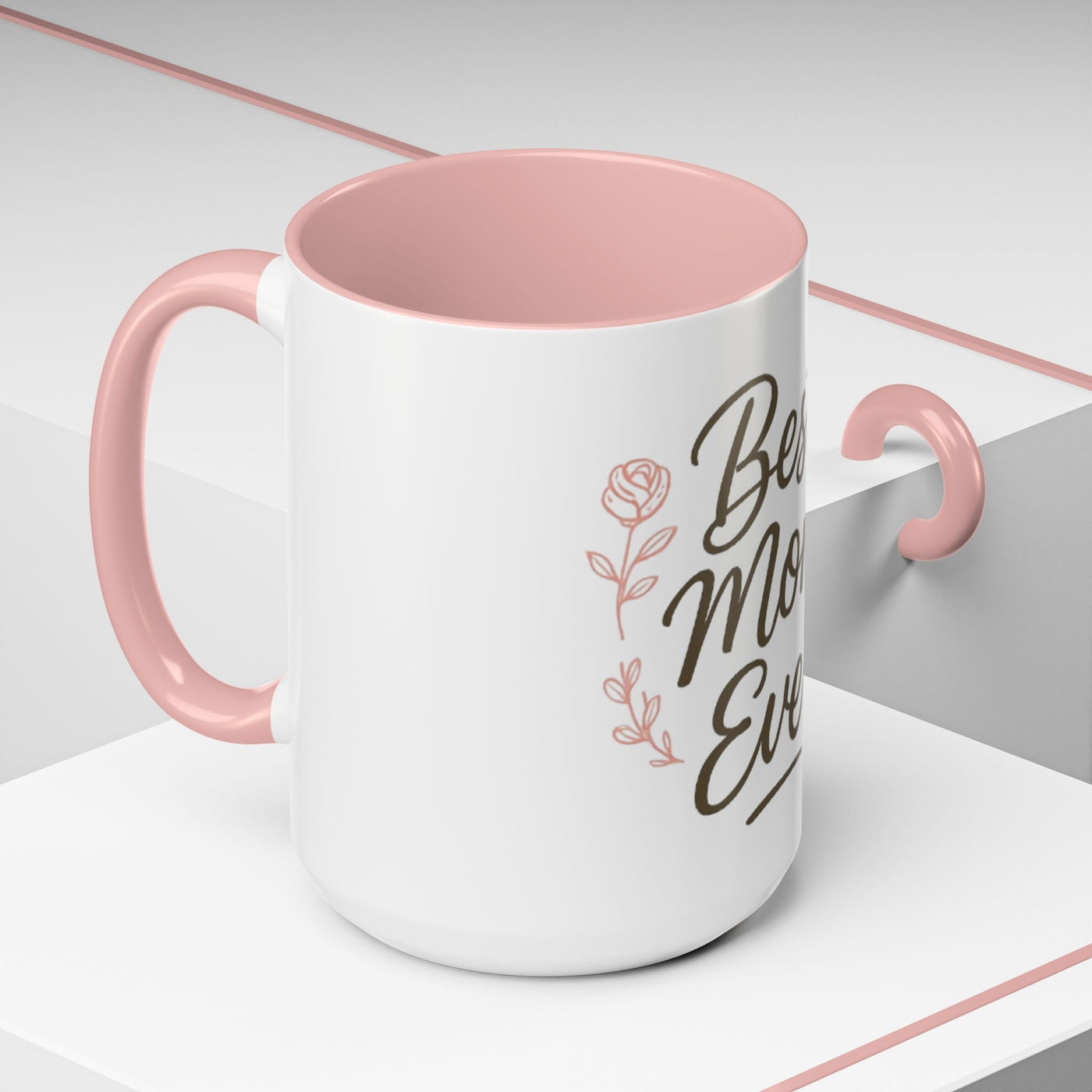 Best Mom Ever Accent Coffee Mug Hoodora