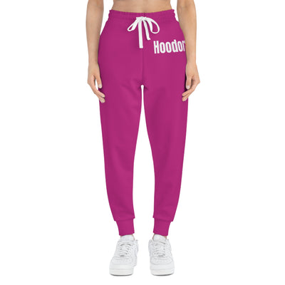 Stylish Pink Athletic Joggers for Comfort & Movement Hoodora