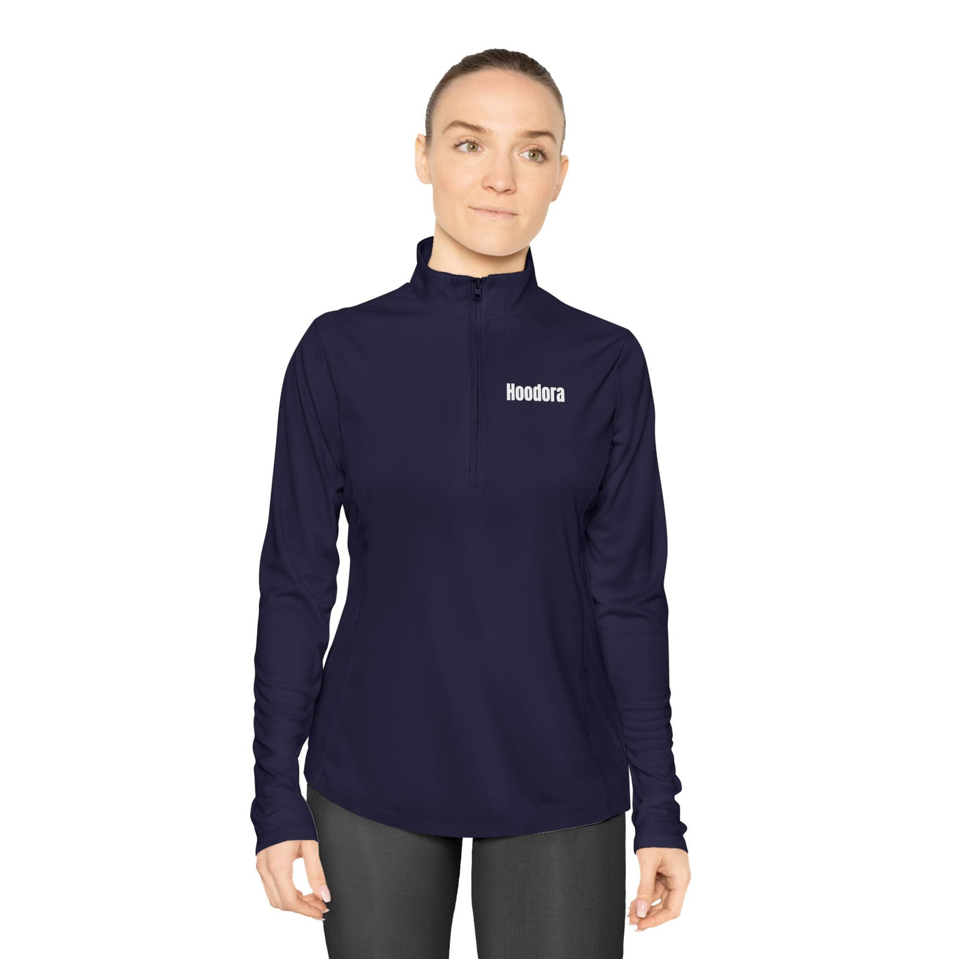 Ladies Quarter-Zip Pullover Hoodora