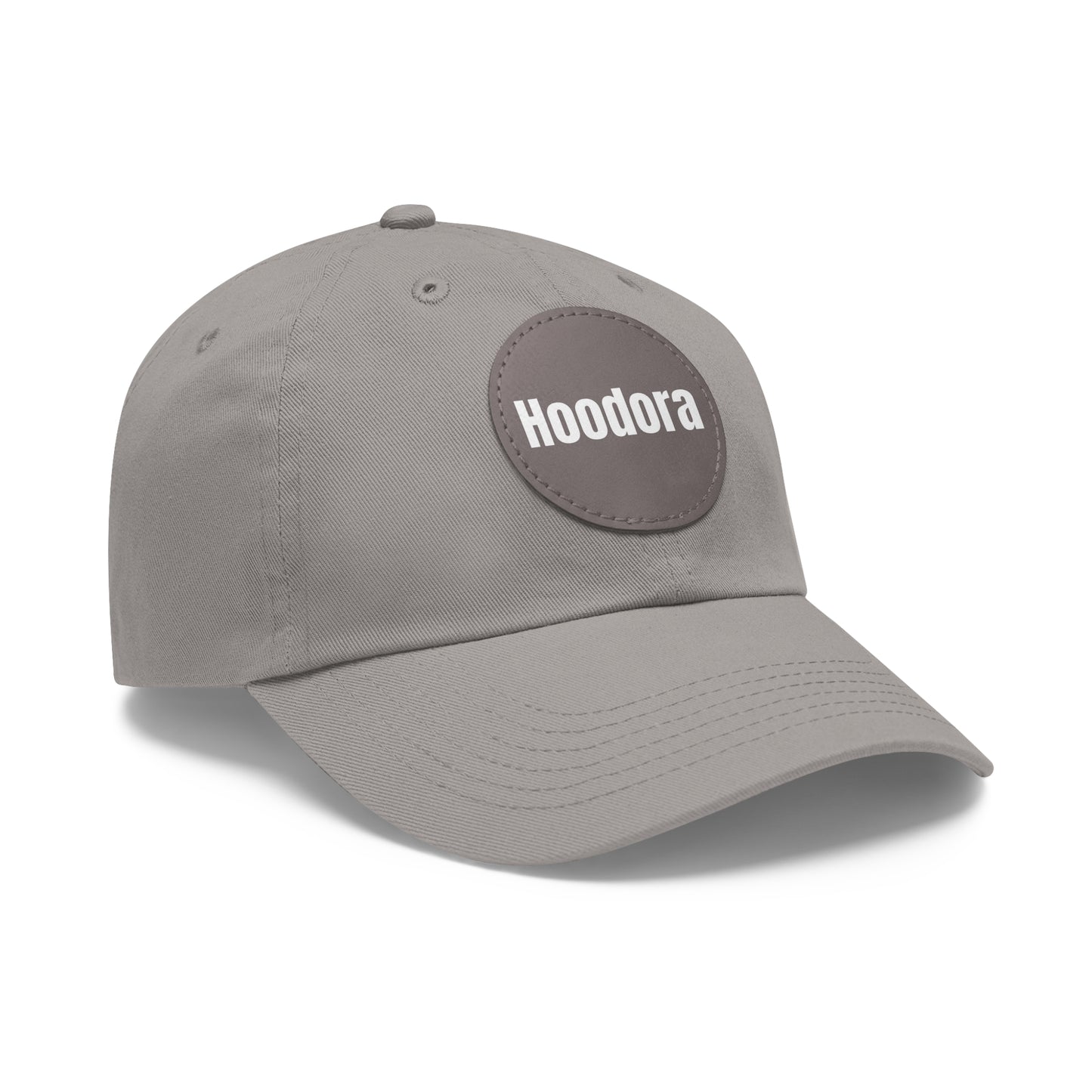 Classic Dad Hat with Round Leather Patch