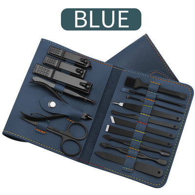 Manicure & Pedicure Art Tools Set Kits with Bag Hoodora
