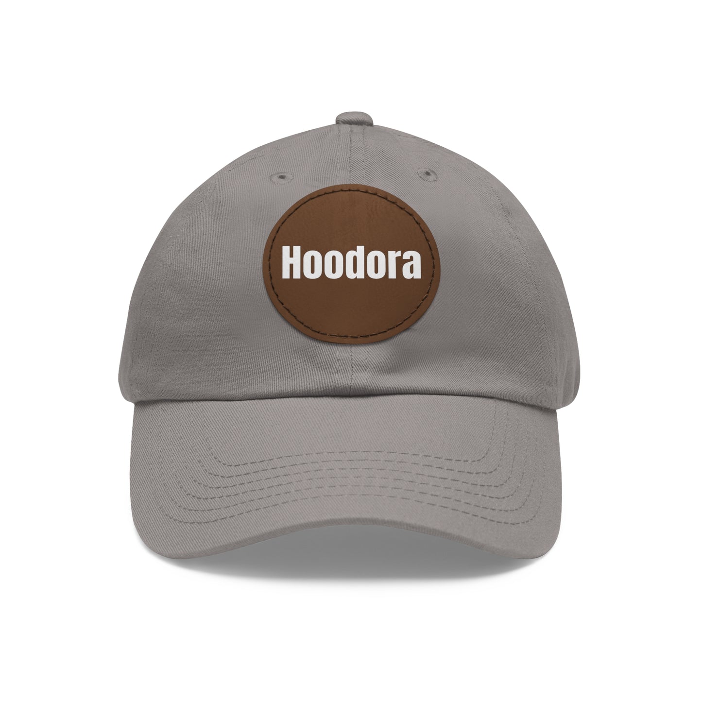 Classic Dad Hat with Round Leather Patch