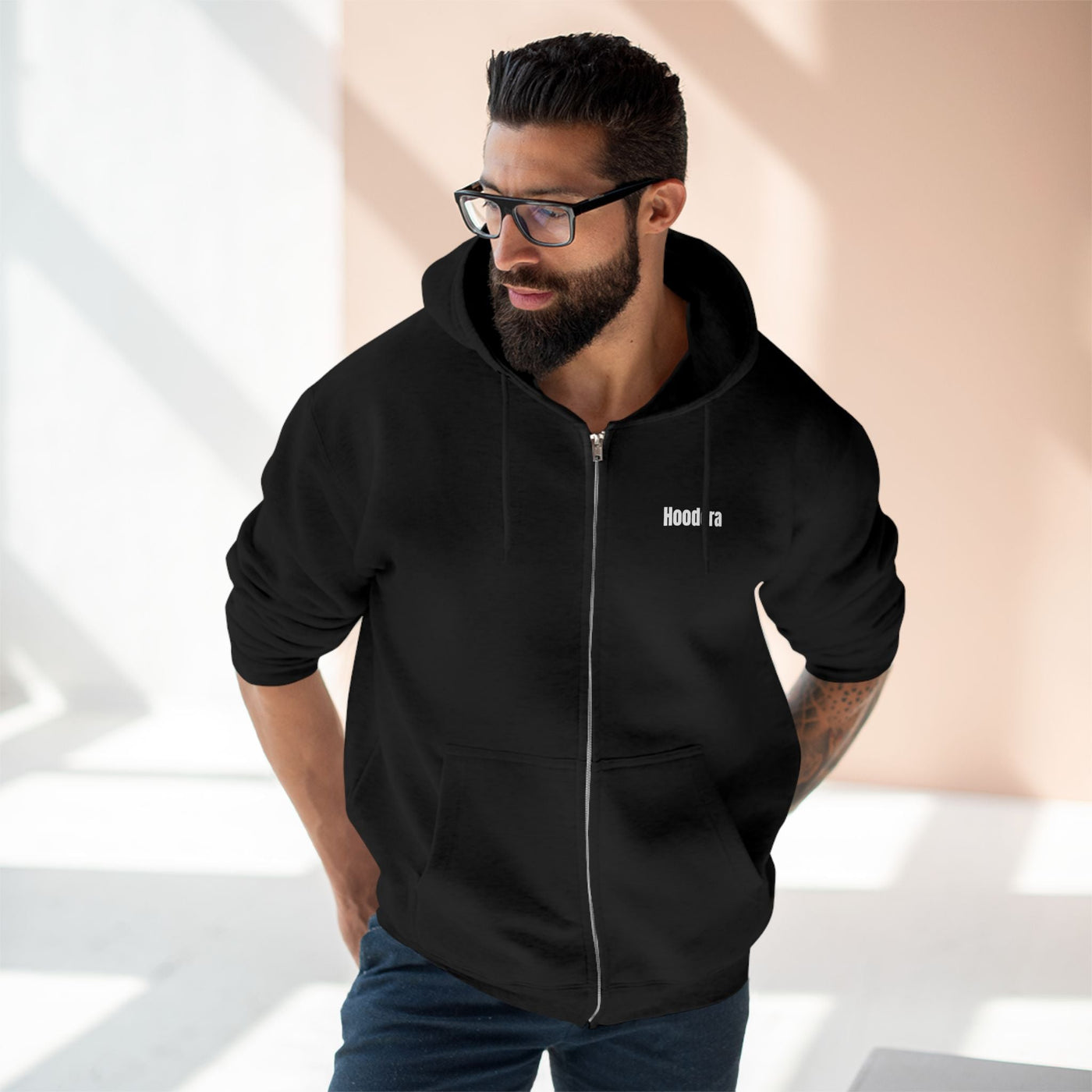 Comfortable Unisex Zip Hoodie Hoodora