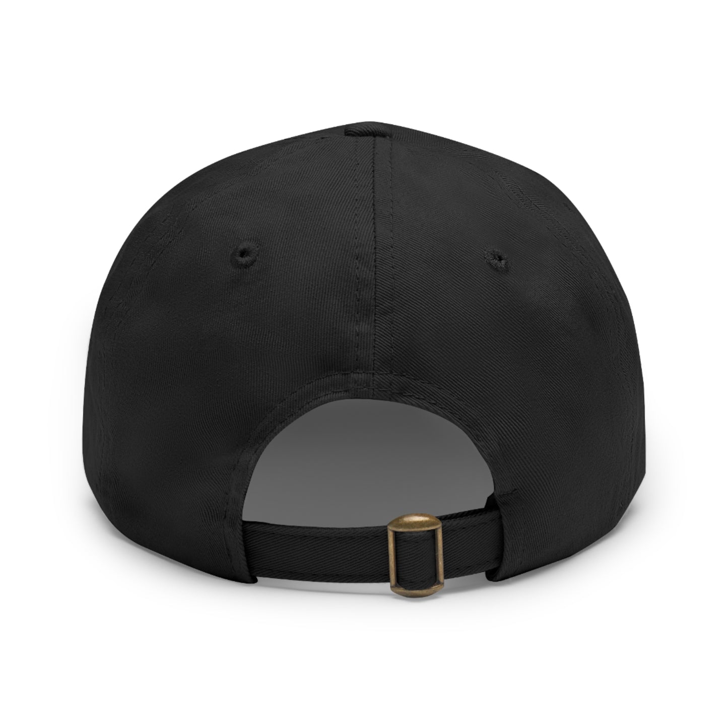 Classic Dad Hat with Round Leather Patch