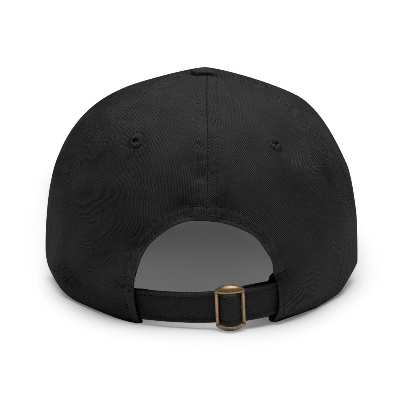 Classic Dad Hat with Round Leather Patch Hoodora
