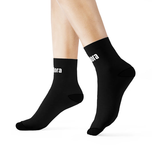 Stylish Black Crew Socks