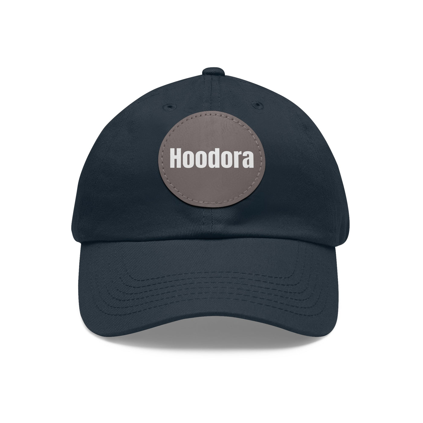 Classic Dad Hat with Round Leather Patch Hoodora
