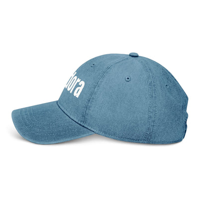 Embroidered Denim Hat Hoodora