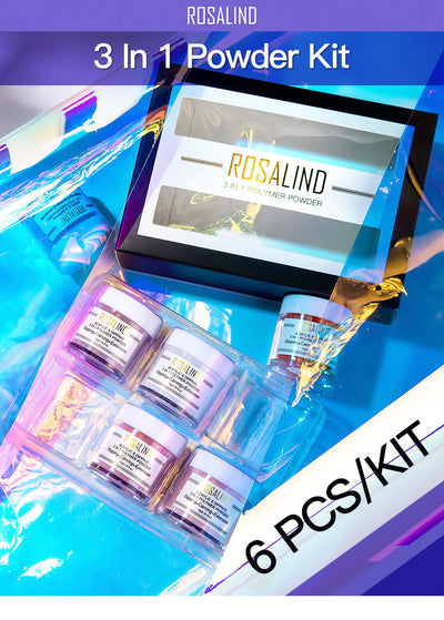 Rosalind nail supplies oem 3 in 1 polymer powder kits Hoodora