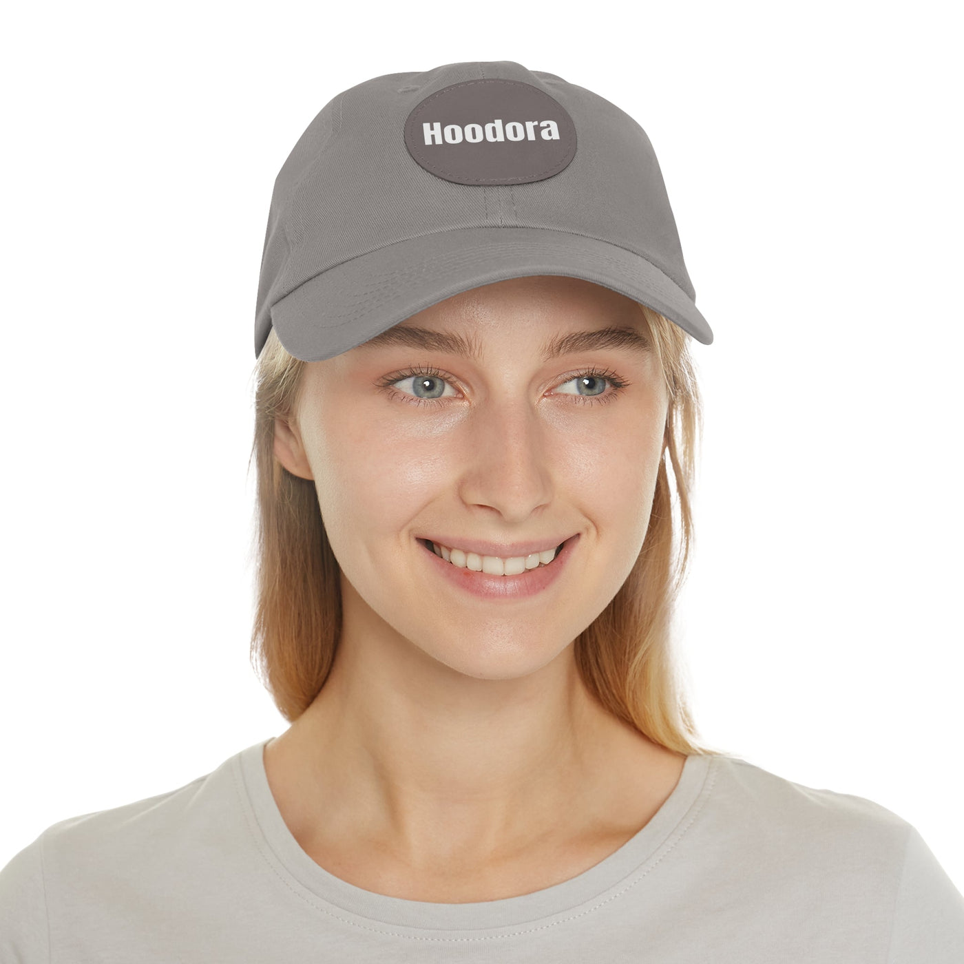 Classic Dad Hat with Round Leather Patch Hoodora