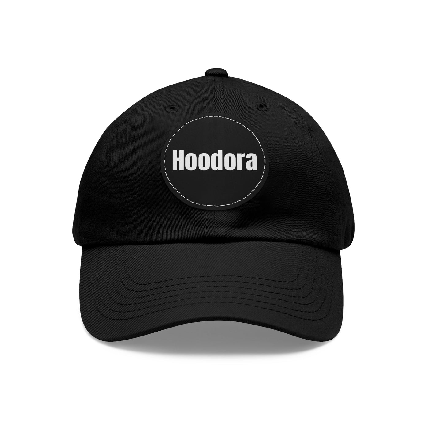 Classic Dad Hat with Round Leather Patch Hoodora