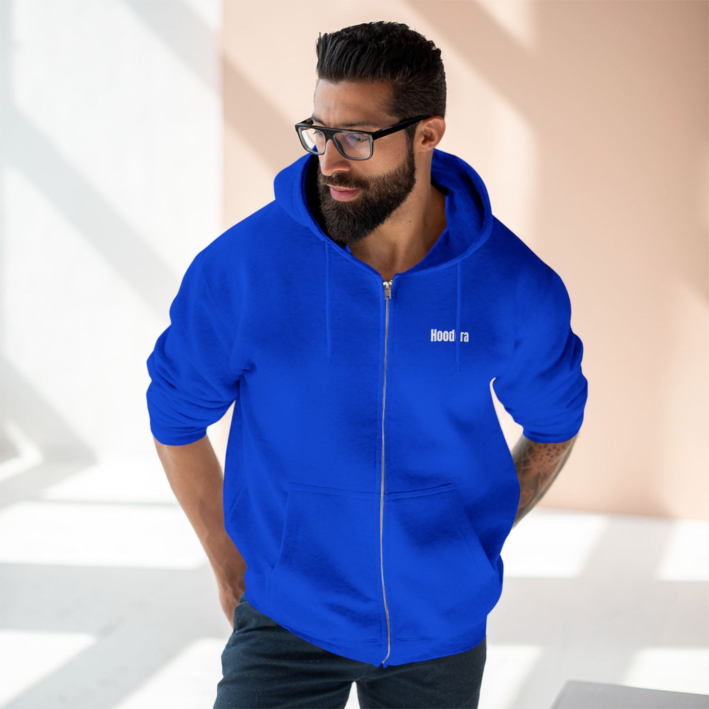 Comfortable Unisex Zip Hoodie Hoodora