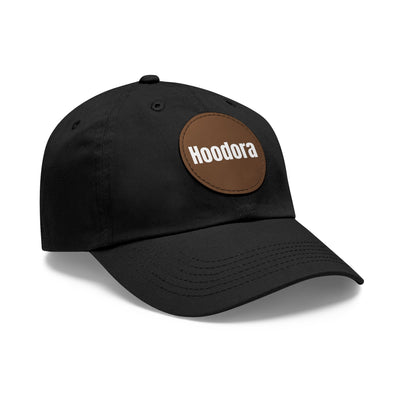 Classic Dad Hat with Round Leather Patch Hoodora