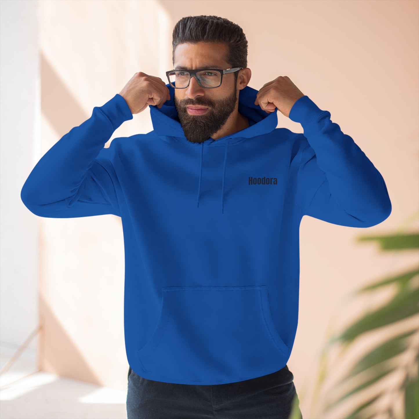 Cozy Three-Panel Fleece Hoodie - Perfect for Comfort and Style