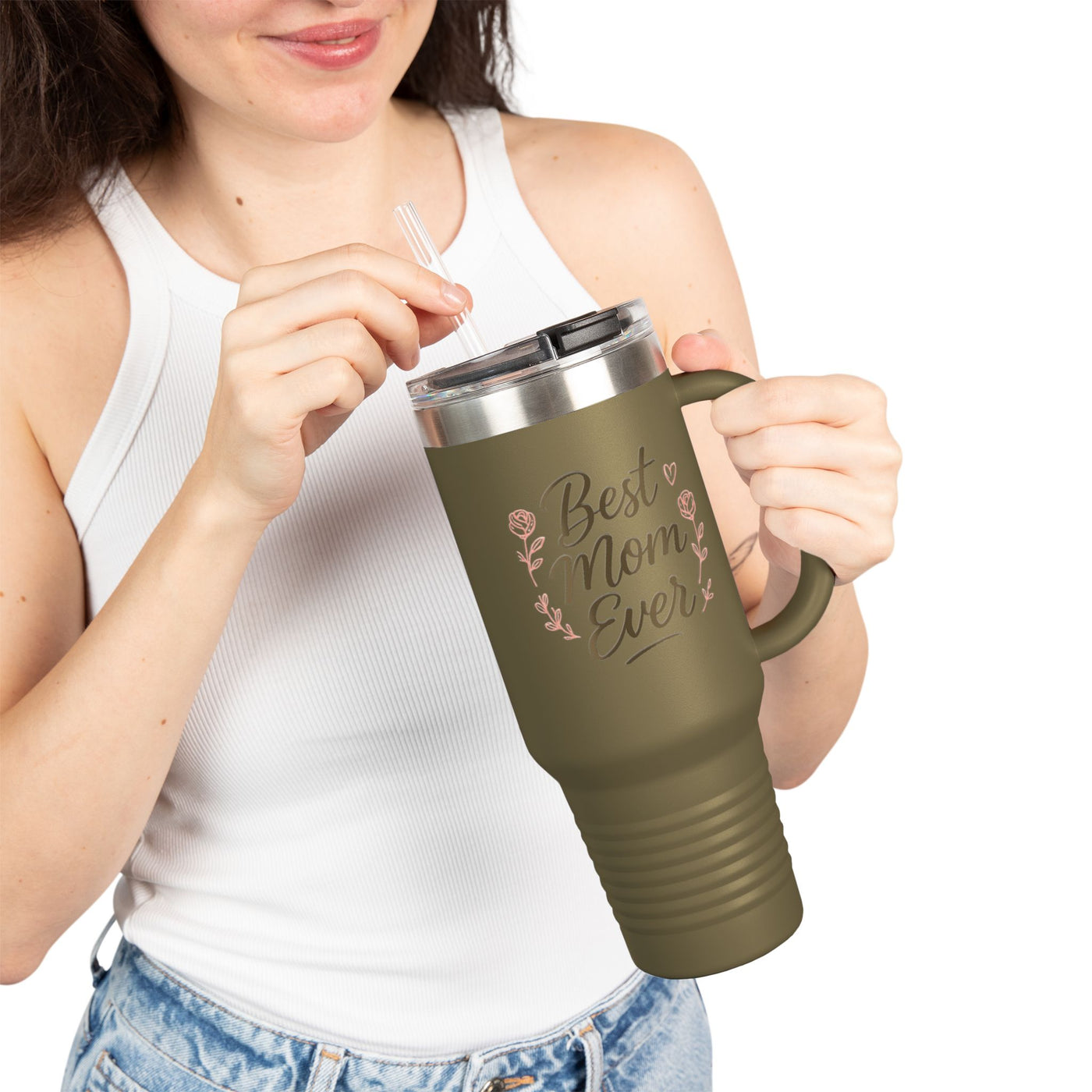 Best Mom Ever Insulated Travel Mug - Hoodora