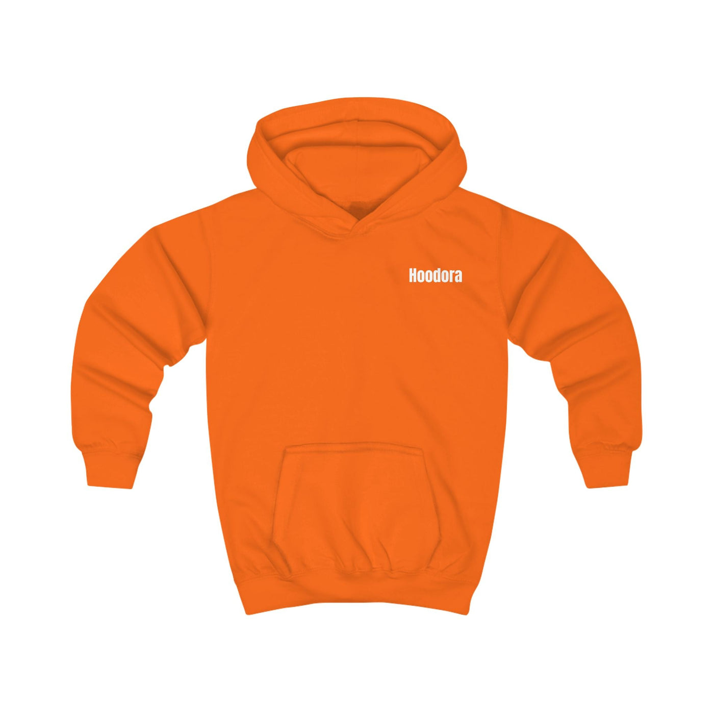 Bright Orange Kids Hoodie Hoodora