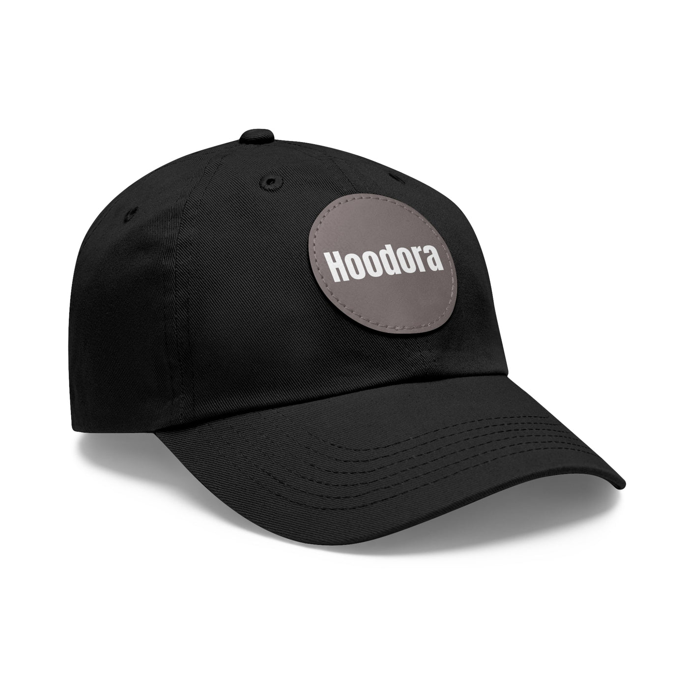 Classic Dad Hat with Round Leather Patch Hoodora