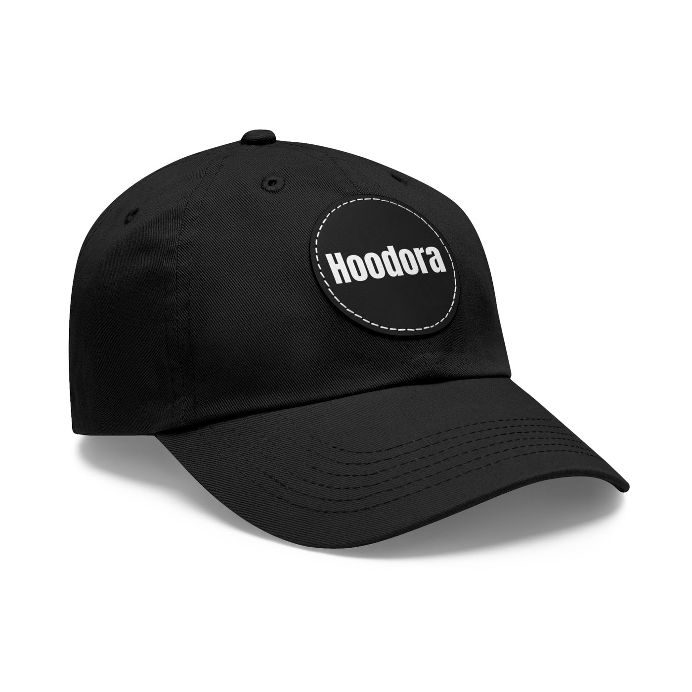 Classic Dad Hat with Round Leather Patch Hoodora