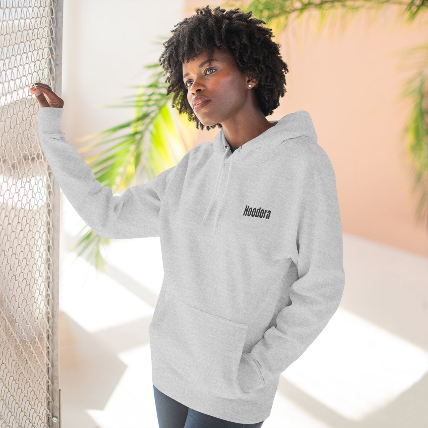 Cozy Three-Panel Fleece Hoodie - Perfect for Comfort and Style