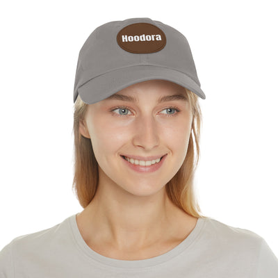 Classic Dad Hat with Round Leather Patch Hoodora