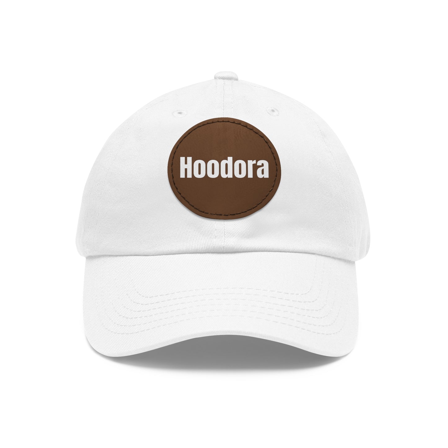 Classic Dad Hat with Round Leather Patch