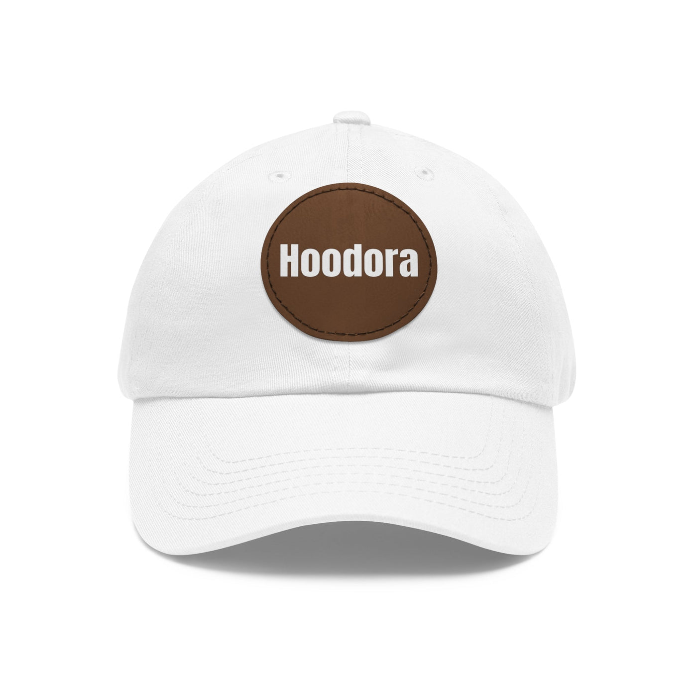Classic Dad Hat with Round Leather Patch Hoodora