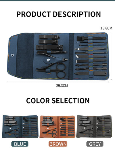 Manicure & Pedicure Art Tools Set Kits with Bag Hoodora