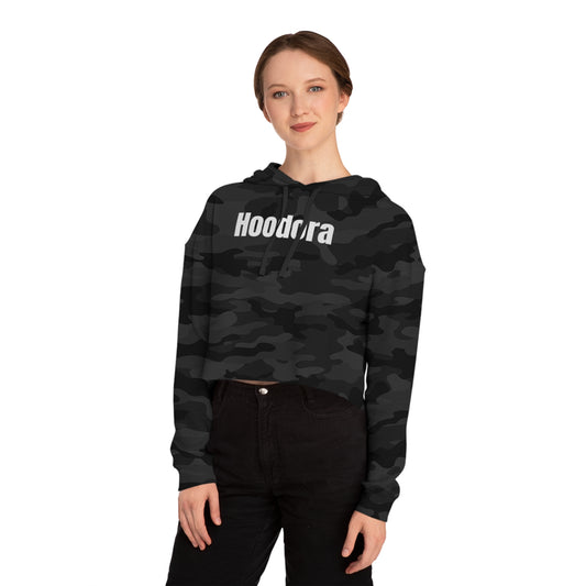 Chic Women’s Cropped Hooded Sweatshirt