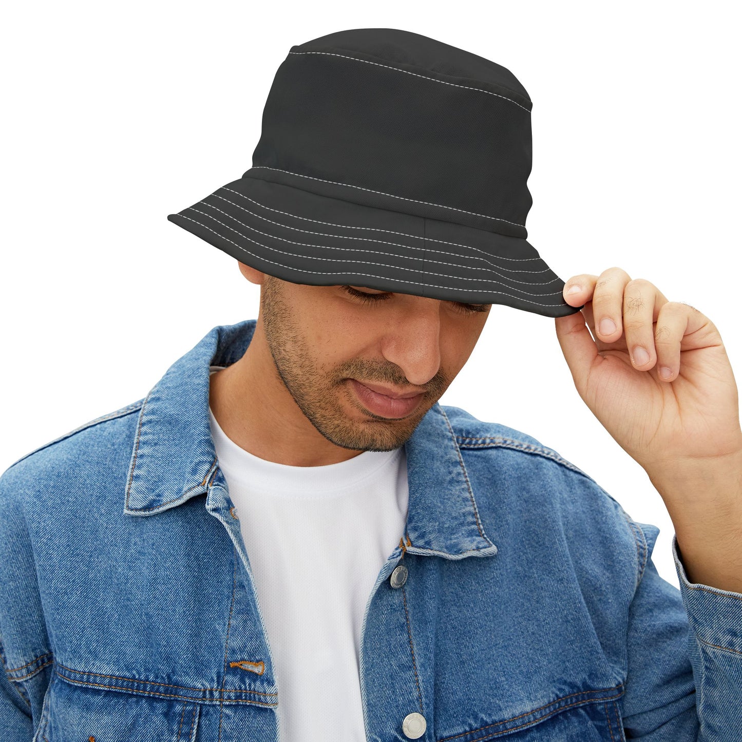 Stylish Black Bucket Hat for Outdoor Adventures