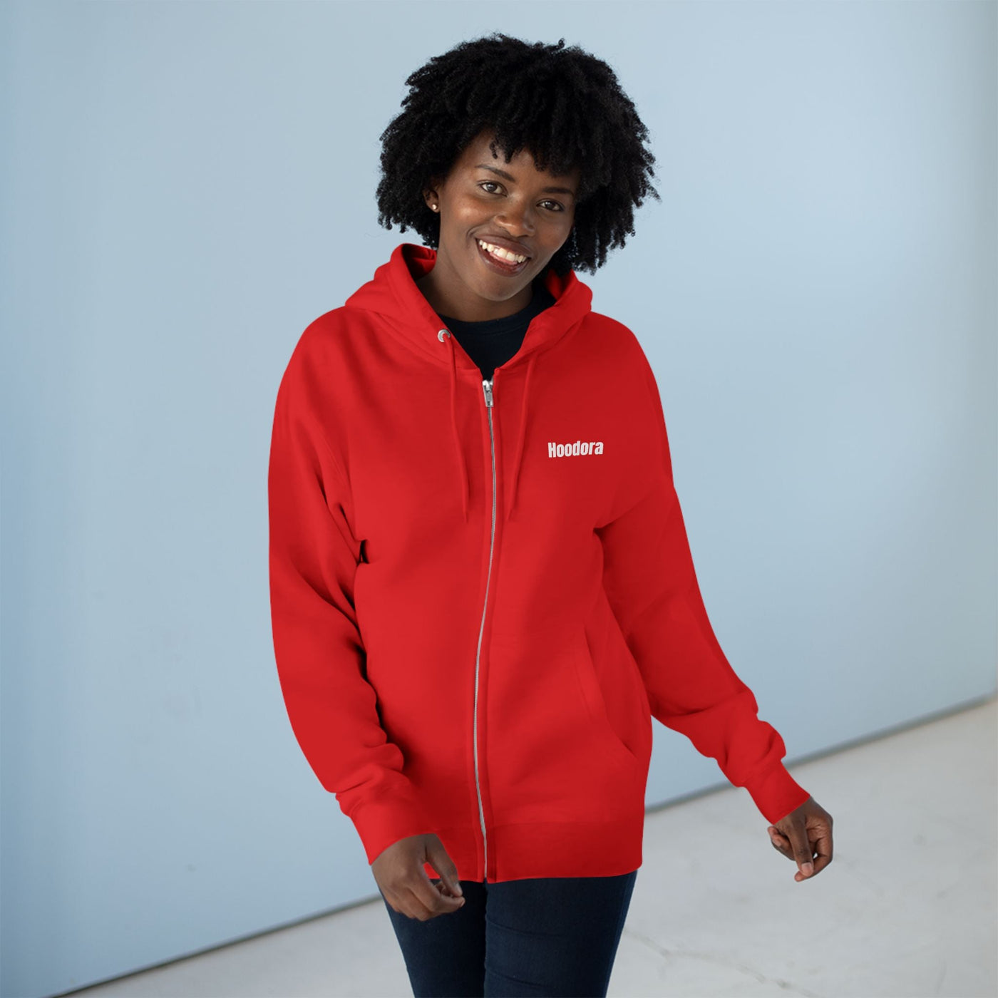 Comfortable Unisex Zip Hoodie Hoodora