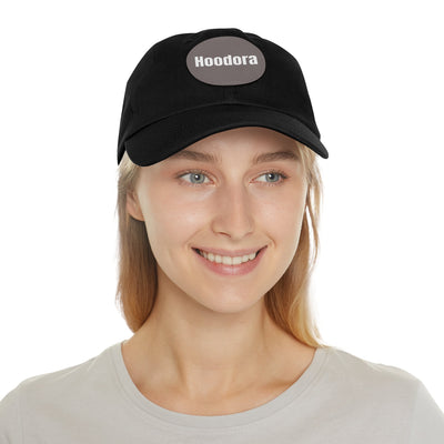 Classic Dad Hat with Round Leather Patch Hoodora