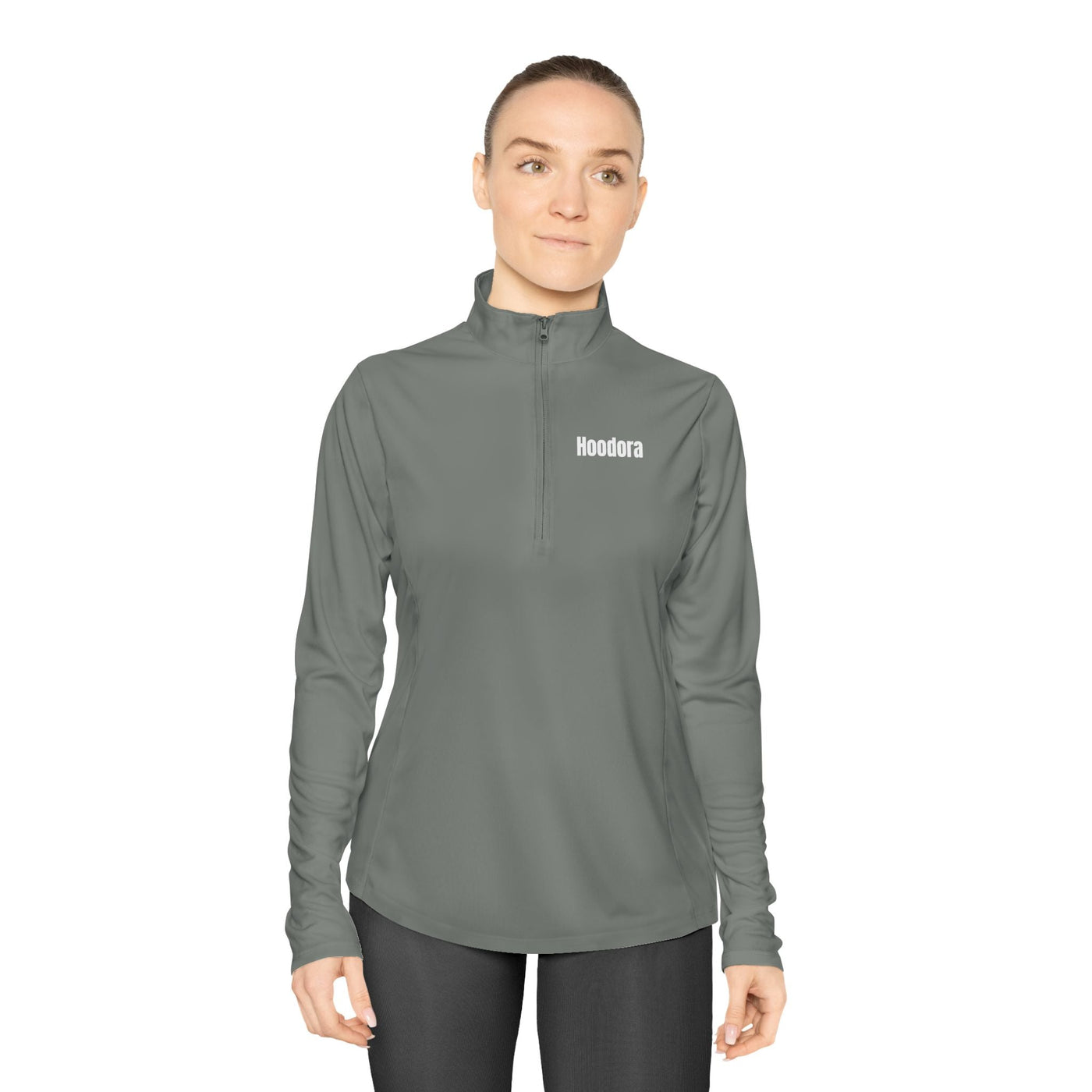 Ladies Quarter-Zip Pullover Hoodora
