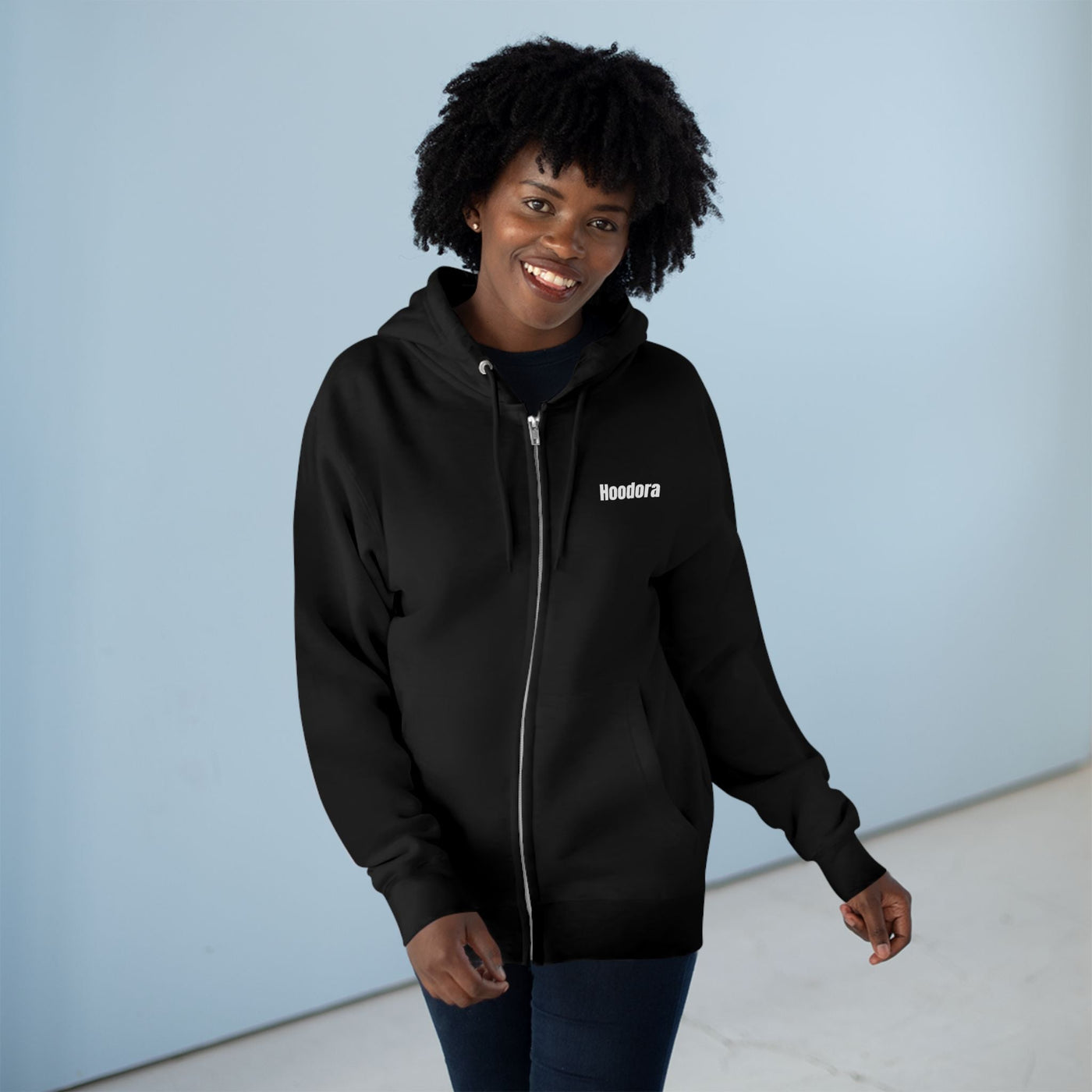 Comfortable Unisex Zip Hoodie Hoodora