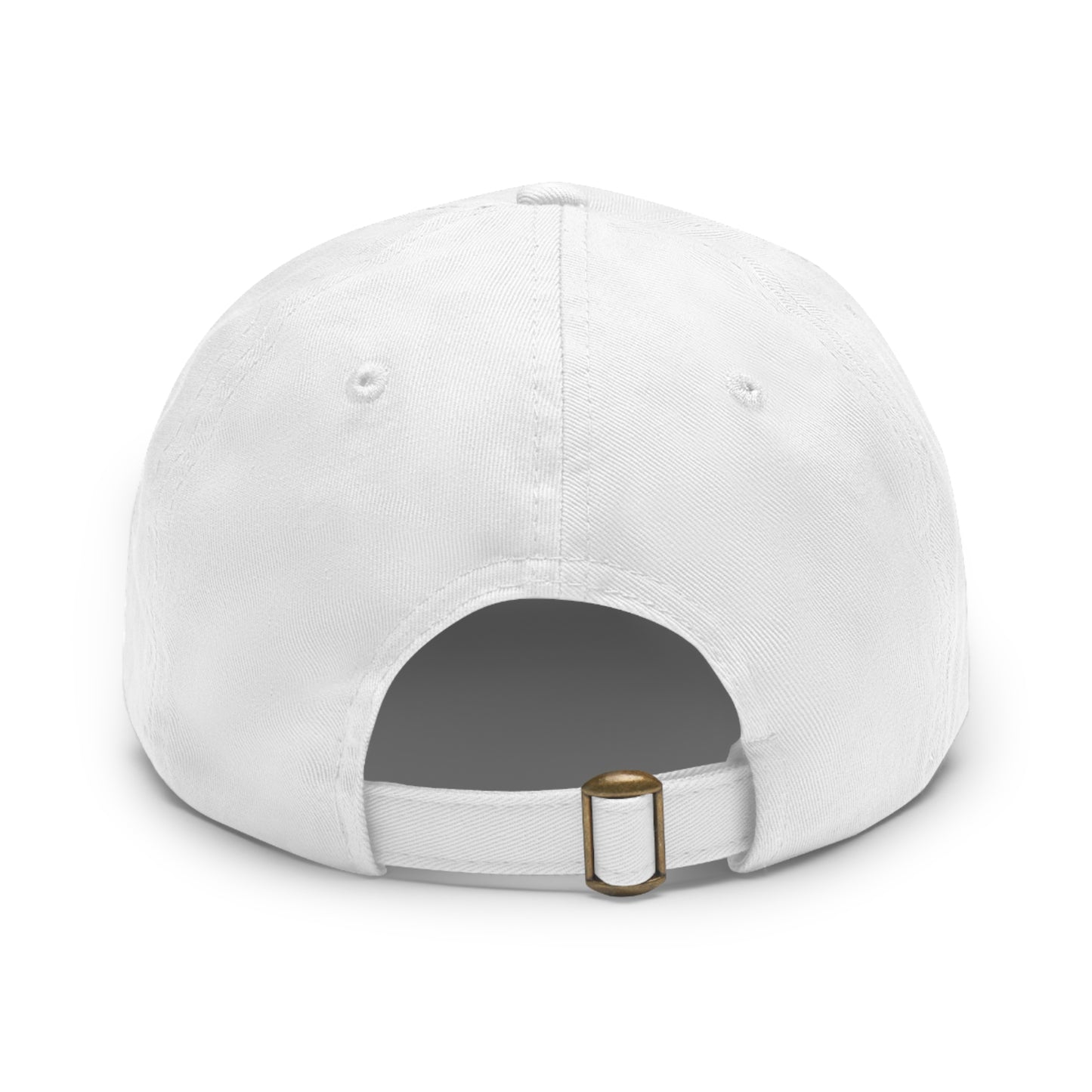 Classic Dad Hat with Round Leather Patch