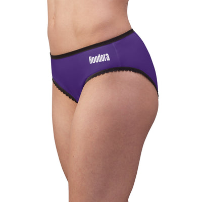 Stylish Women's Briefs with Lace Trim Hoodora