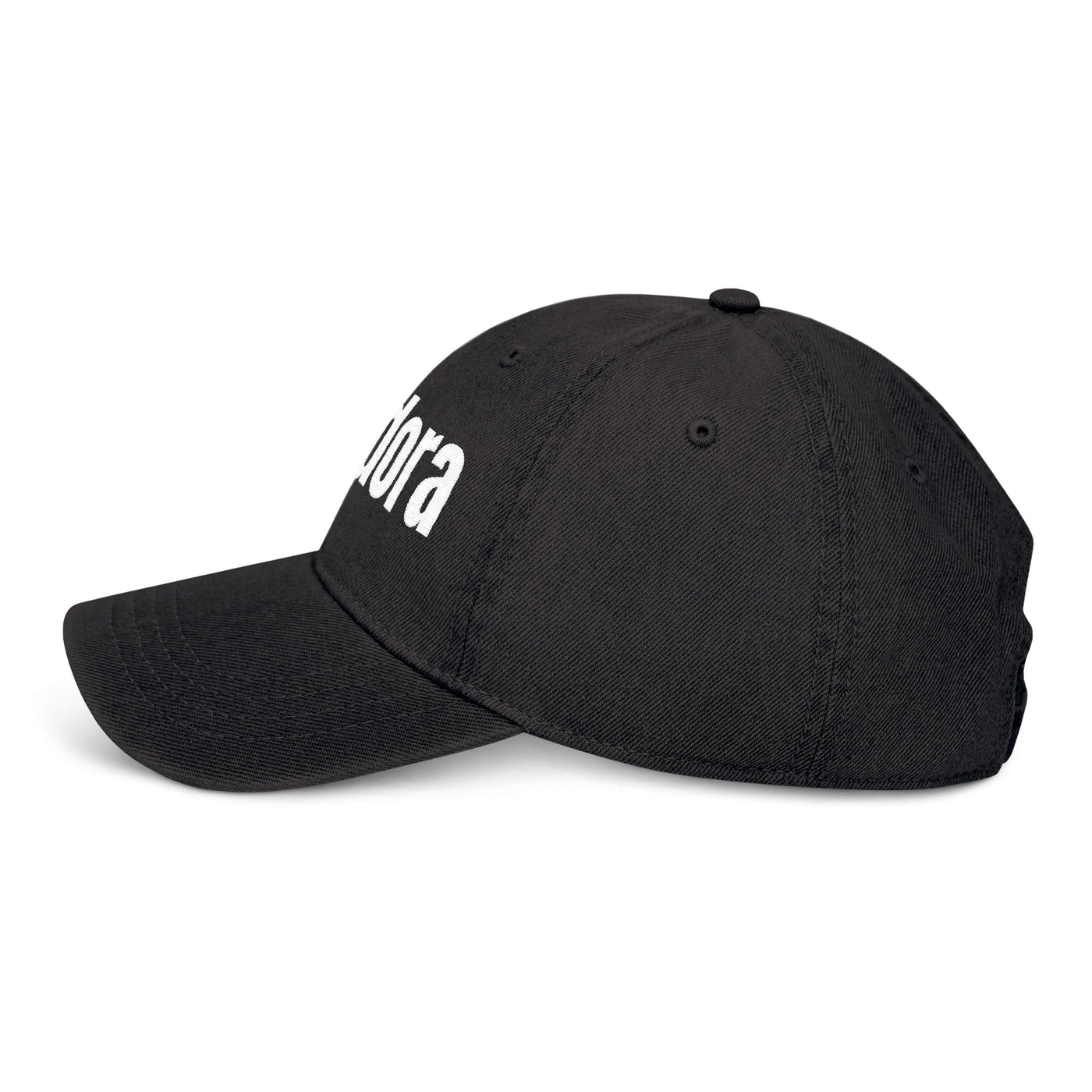 Embroidered Denim Hat Hoodora