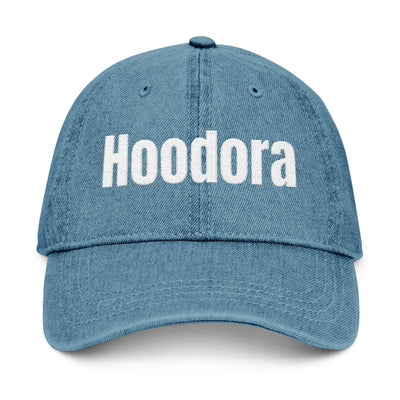 Embroidered Denim Hat Hoodora