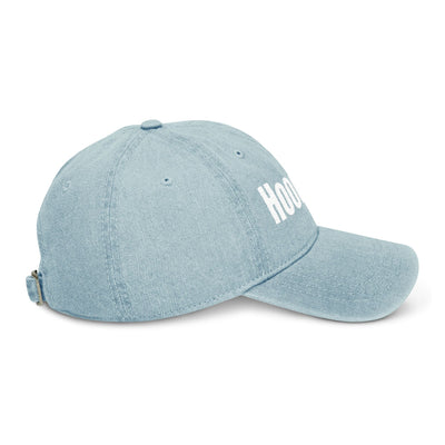 Embroidered Denim Hat Hoodora
