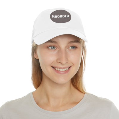 Classic Dad Hat with Round Leather Patch Hoodora