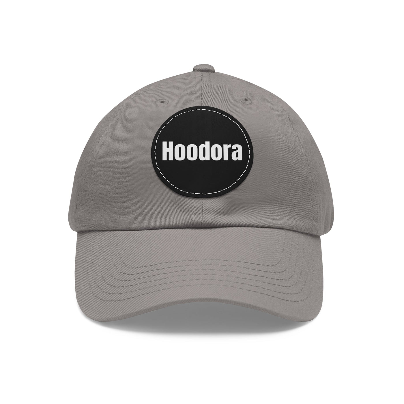 Classic Dad Hat with Round Leather Patch Hoodora