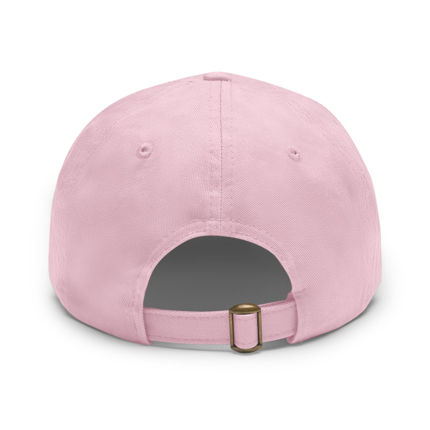 Classic Dad Hat with Round Leather Patch