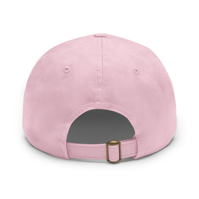 Classic Dad Hat with Round Leather Patch Hoodora